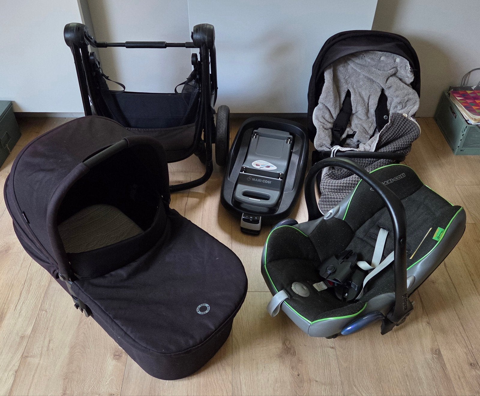 Maxi-Cosi 3 in 1 Kinderwagen (Street Plus), Ophalen, Gebruikt, Met autostoeltje, Combiwagen