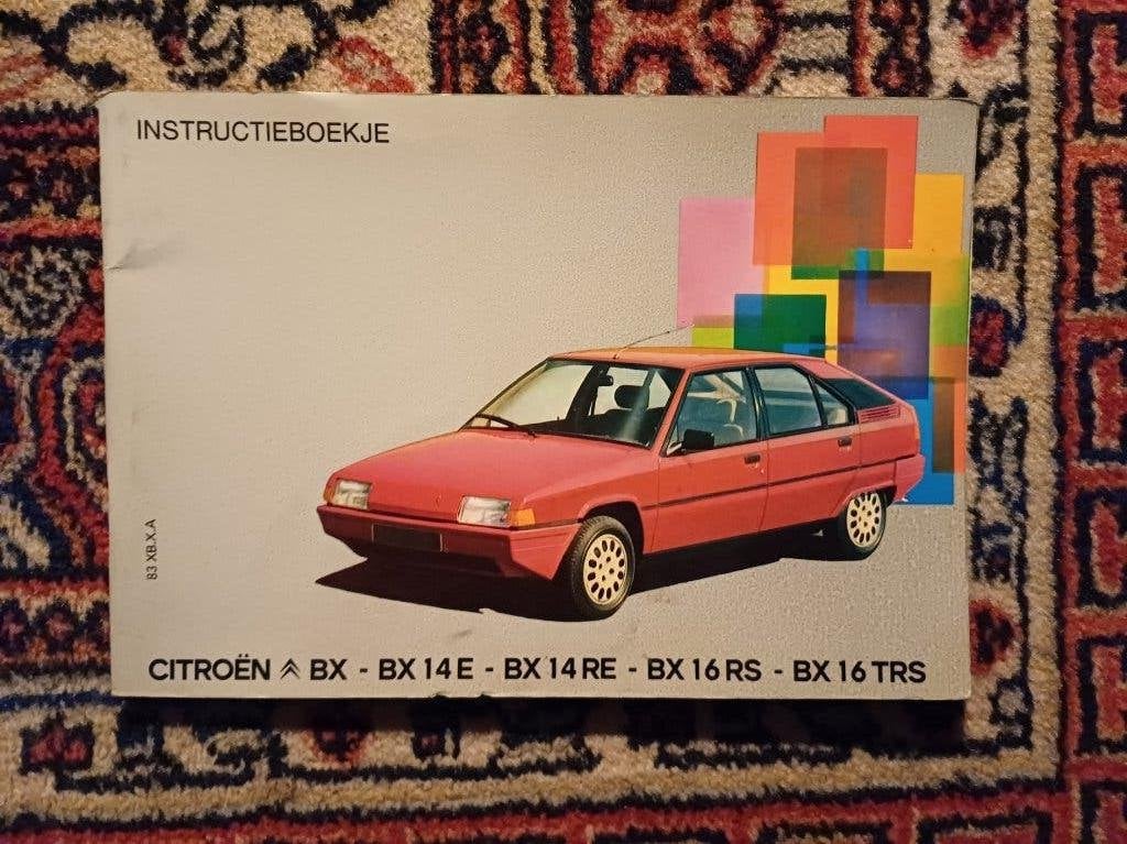 Origineel instructieboekje CITROËN BX NL, Ophalen of Verzenden