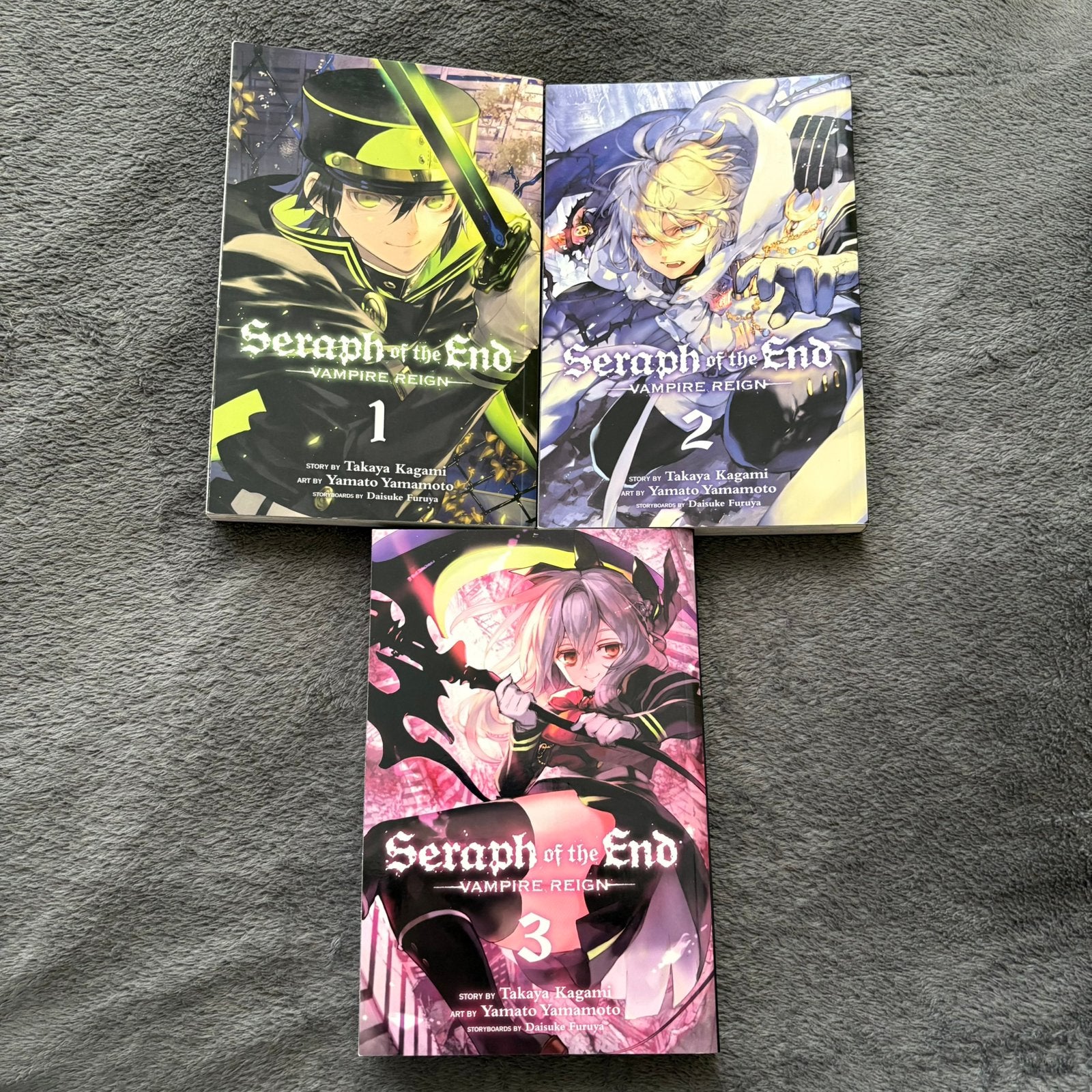 Seraph of the end vol. 1-3 (Manga), Boeken, Meerdere comics, Ophalen of Verzenden, Gelezen, Japan (Manga)