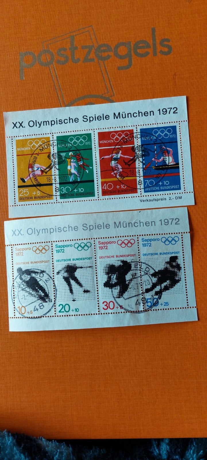 Olympische spelen München 1972, Postzegels en Munten, Ophalen of Verzenden, Gestempeld, Sport