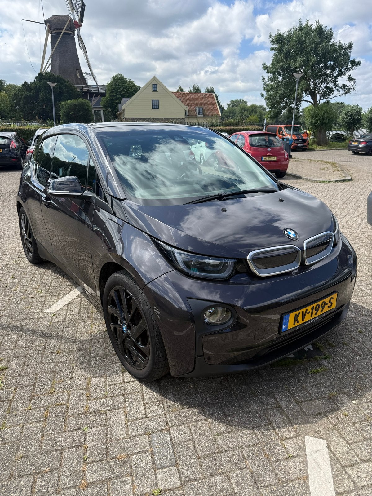 BMW I3 Range Extender 2015 Hybride, Auto's, Automaat, Zwart, 4 stoelen, Zwart