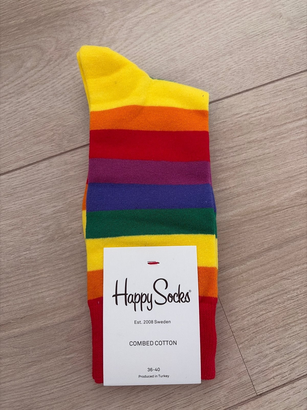 Happy Socks Regenboog Sokken - Nieuw, Sokken en Kniesokken, Overige kleuren, Verzenden, Nieuw