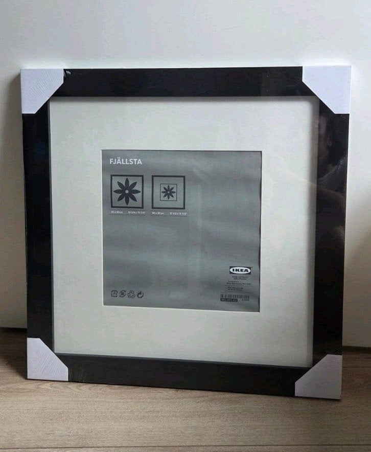 2 x IKEA FJÄLLSTA Fotolijst Zwart - Nieuw in verpakking, Ophalen, Met glas, Nieuw, Fotolijst