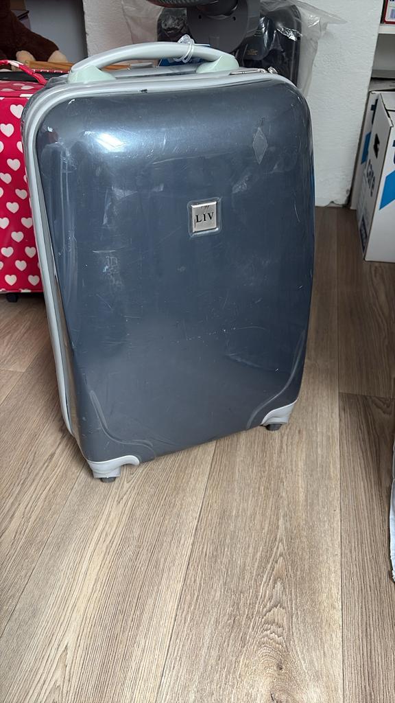 Handige Reiskoffer/Trolley - Ideaal voor korte trips, Gebruikt, 50 tot 60 cm, Hard kunststof, Minder dan 35 cm