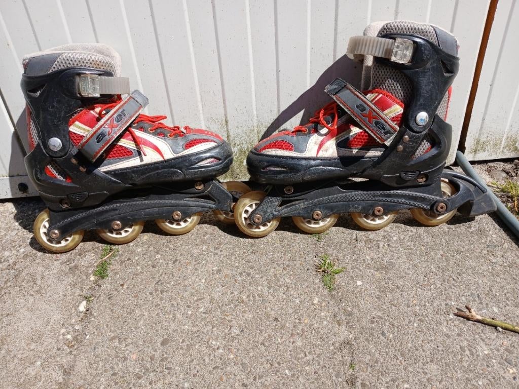 T.K. gebruikte skeelers verstelbaar ,T.E.A.B., Overige merken, Kinderen, Ophalen of Verzenden, Inline skates 4 wielen