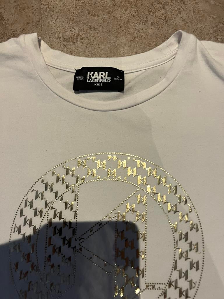 Karl Lagerfeld shirt  maat 164  origineel zgsn, Meisje, Ophalen of Verzenden, Zo goed als nieuw, Shirt of Longsleeve