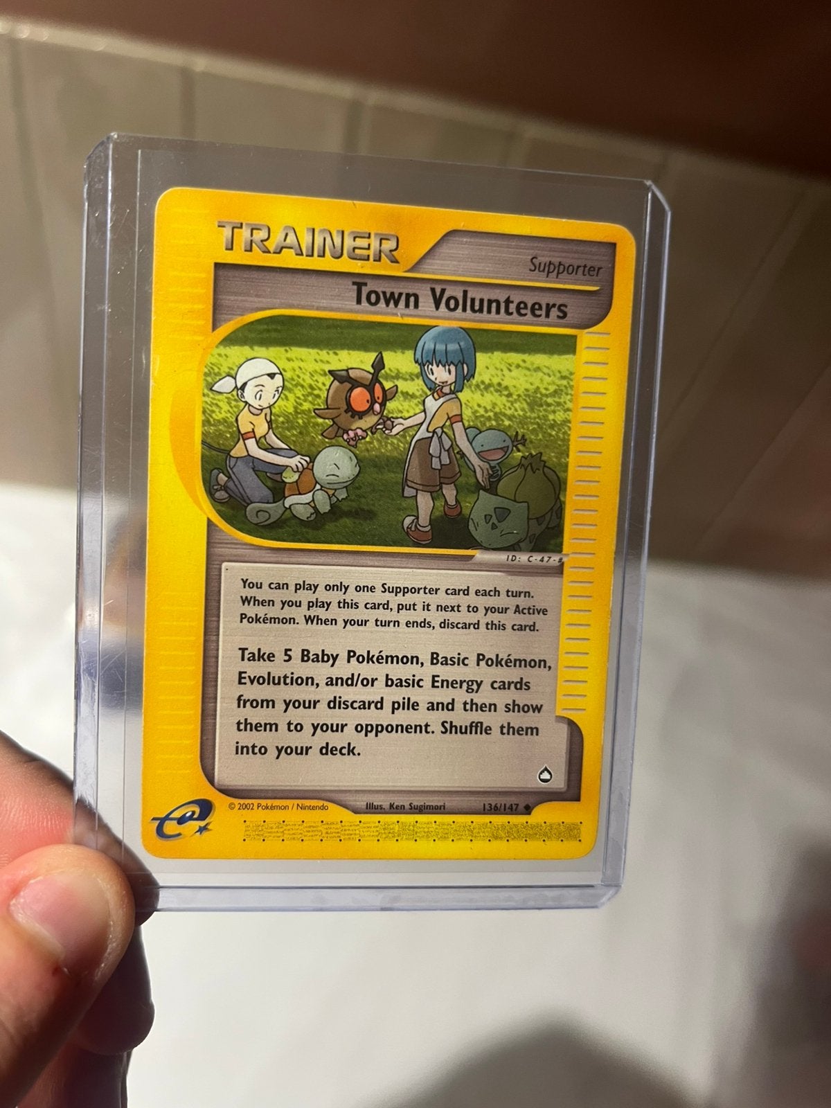 Pokemon kaart Town Volunteers #136, Verzenden, Zo goed als nieuw