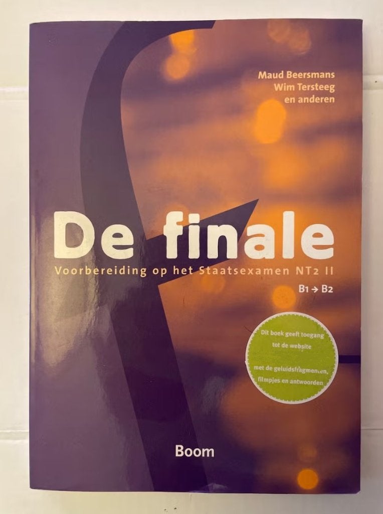 De Finale: Voorbereiding op het Staatsexamen NT2 II B1>B2, Ophalen of Verzenden, Alpha, Zo goed als nieuw, MBO