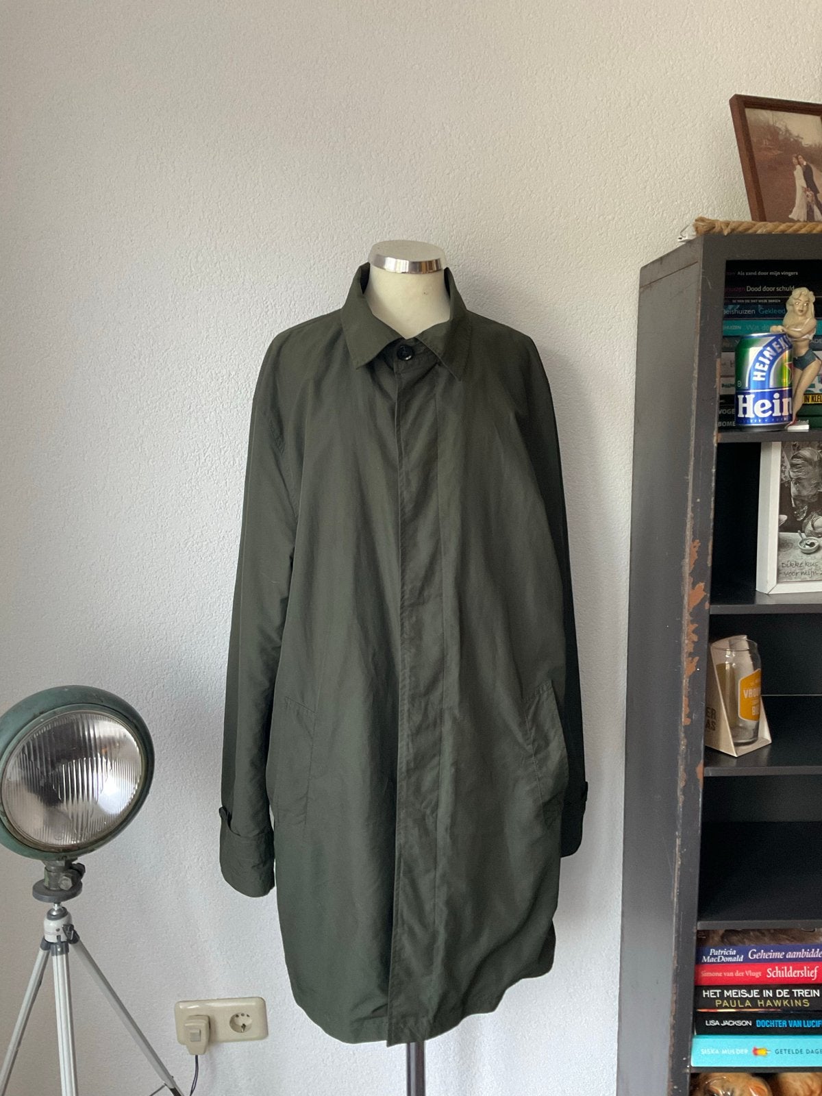 Pier One Lichtgewicht Olijfgroene Jas XL, Ophalen of Verzenden, Zo goed als nieuw, Maat 56/58 (XL), Groen
