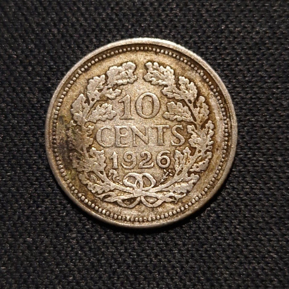10 cent 1926, Verzenden, Zilver, 10 cent, Koningin Wilhelmina
