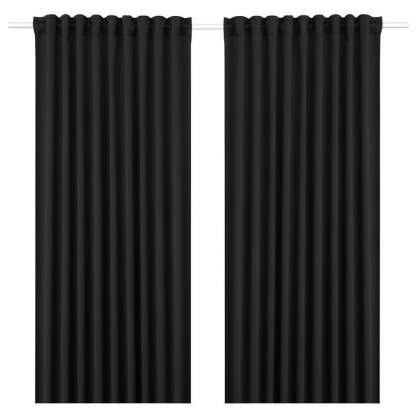 Zwarte verduistering gordijn 145x300 majgul ikea, Huis en Inrichting, Stoffering | Gordijnen en Lamellen, Ophalen of Verzenden