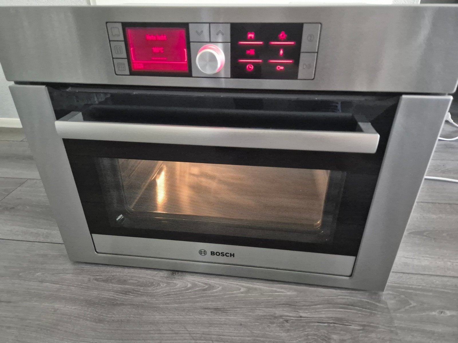 Bosch inbouw oven met pyrolyse/zelfreiniging, Ophalen, 45 tot 50 cm, Gebruikt, Hete lucht