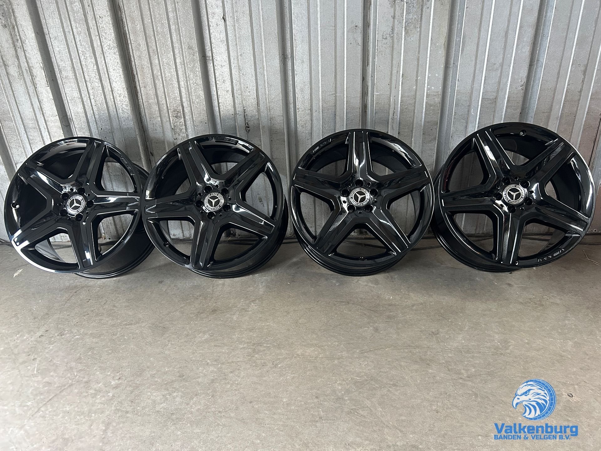 Originele Mercedes ML-Klasse W166 AMG 20 inch zwarte velgen, Auto-onderdelen, Gebruikt, Velg(en), -, -