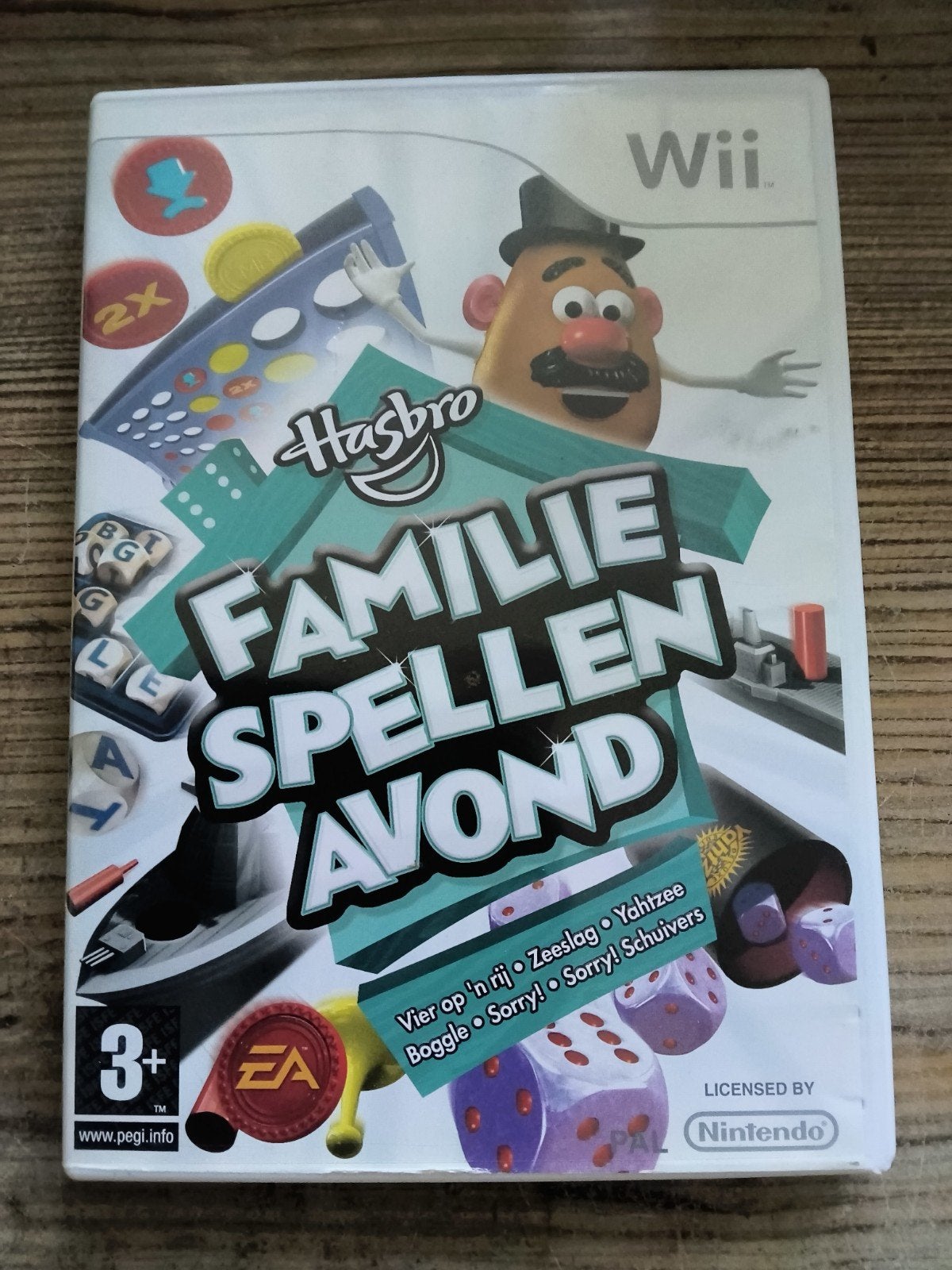 Hasbro Familie Spellen Avond Wii - Compleet, Spelcomputers en Games, Games | Nintendo Wii, Zo goed als nieuw, Overige genres, 3 spelers of meer