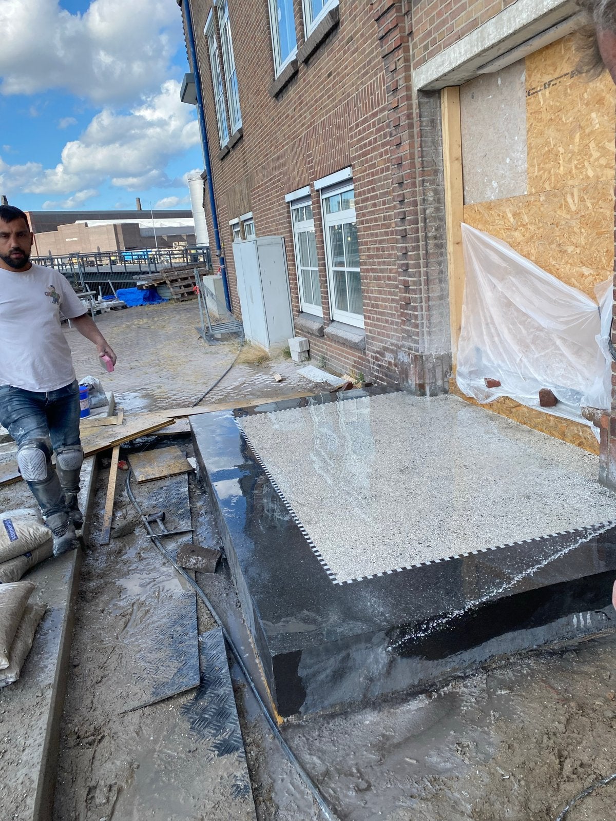 Handgemaakte Terrazzo Aanrechtbladen, Bloempotten & Tegels, Overige typen, Nieuw, Ophalen of Verzenden, 10 m² of meer