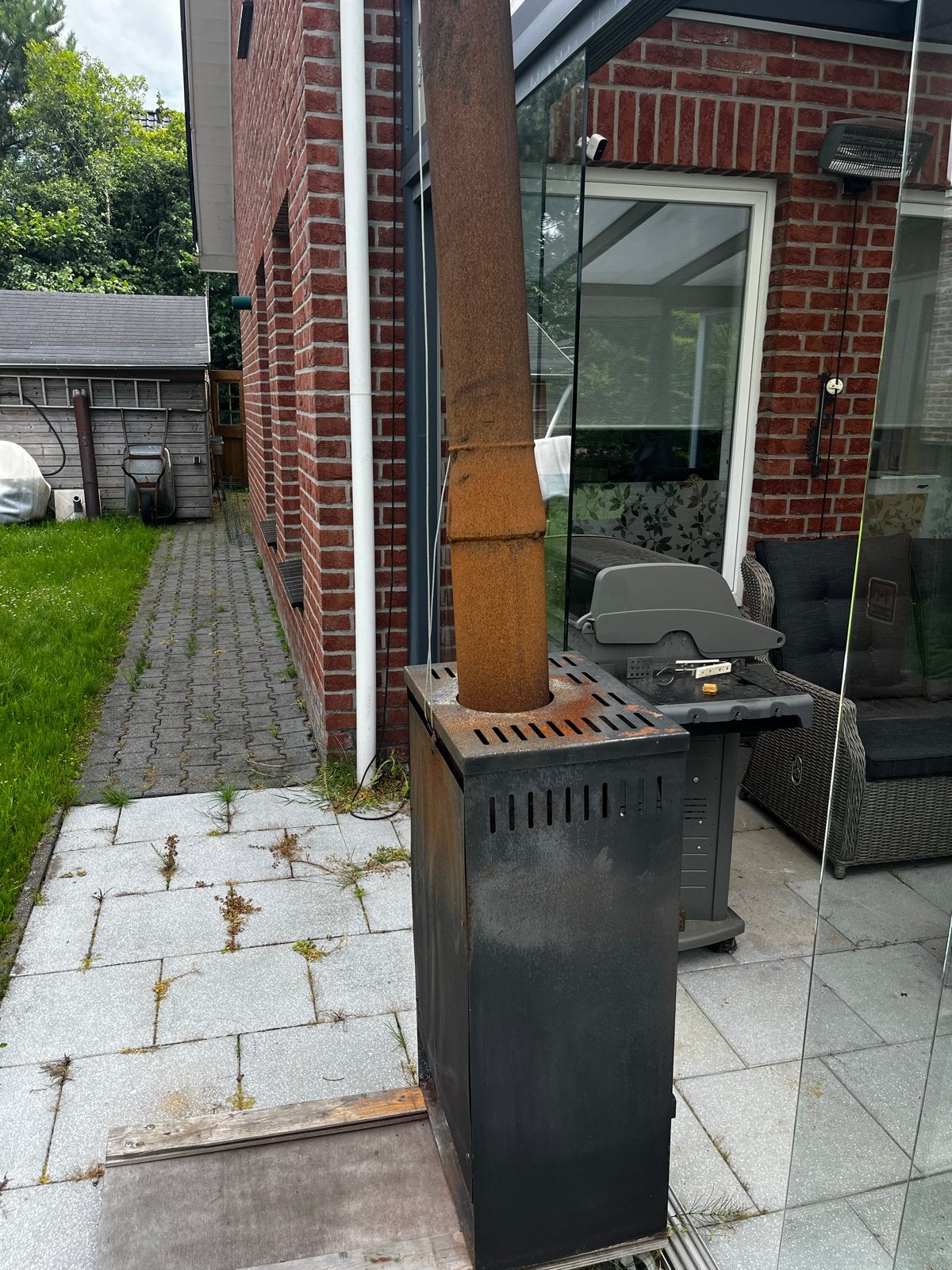 Houtkachel, Huis en Inrichting, Haarden, Gebruikt, Houthaard, Ophalen
