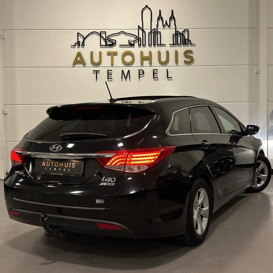Hyundai I40 Wagon 2.0 GDI Business Edition Automaat Cruise C, Auto's, Hyundai, 4 cilinders, 700 kg, Zwart, 177 pk