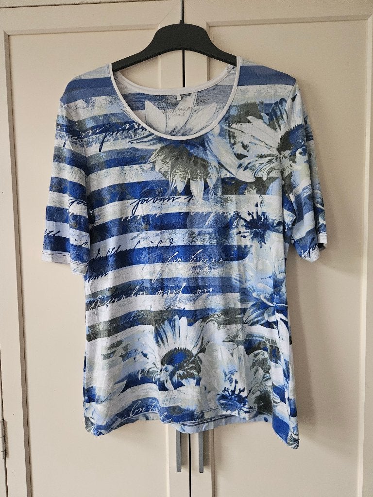 Gerry Weber top/shirt maat 44 zgan, Kleding | Dames, Overige kleuren, Maat 42/44 (L), Ophalen of Verzenden, Zo goed als nieuw