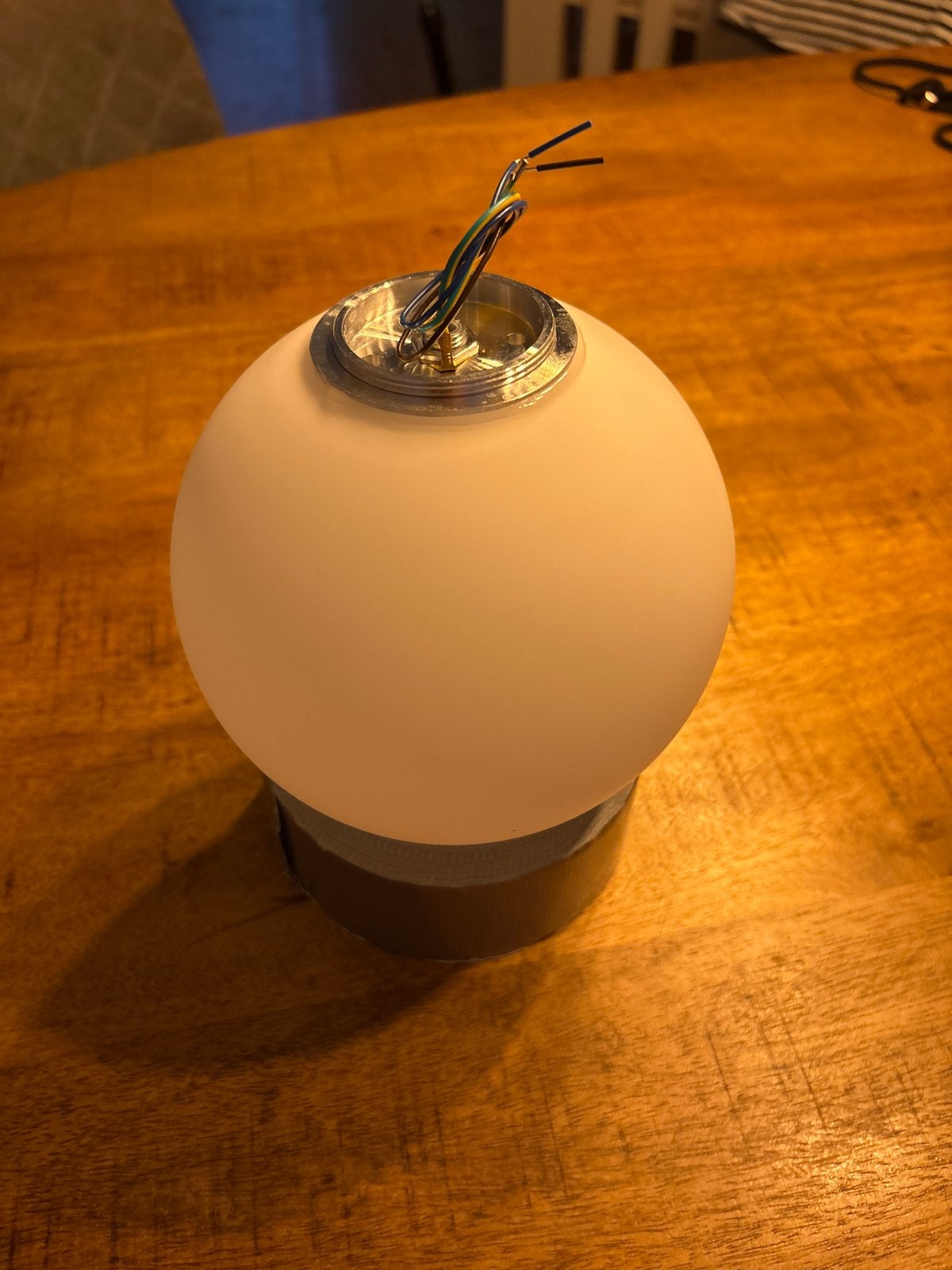 Bolvormige opbouwlamp - Wit glas, Wit, Overige merken, Nieuw, Overige fittingen