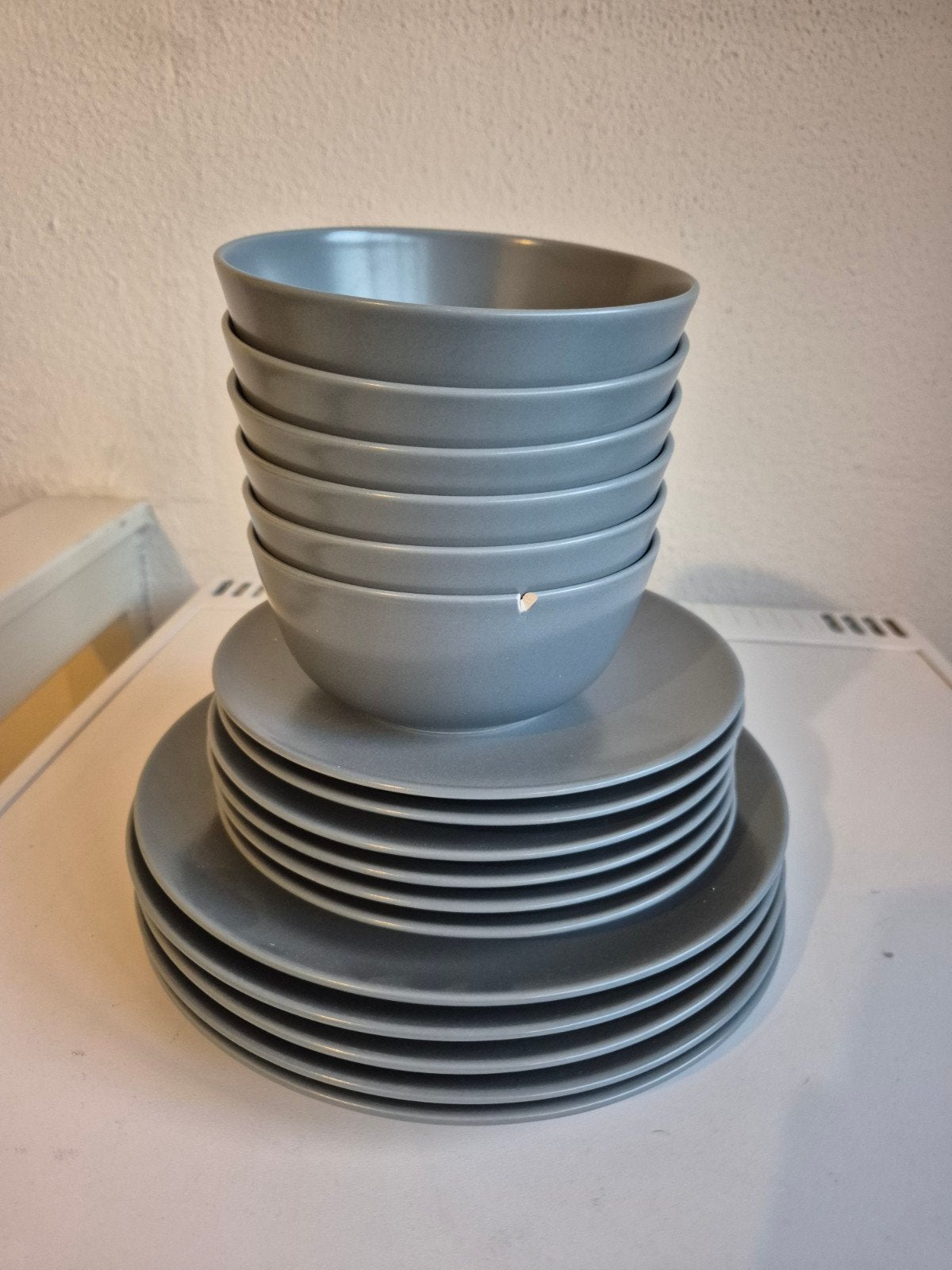 Grijs servies ikea, Ophalen, Gebruikt, IKEA, Bord(en)