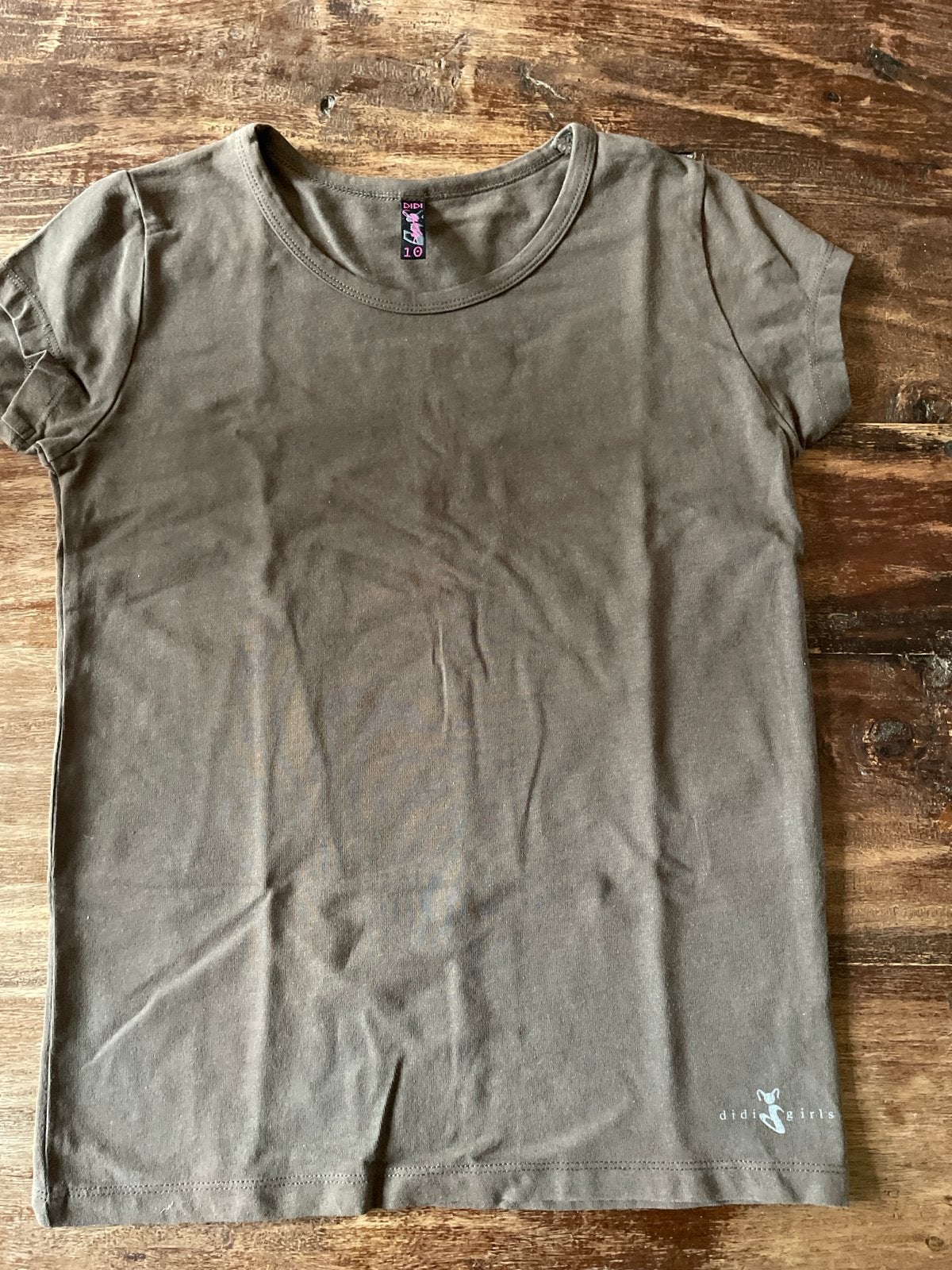 Didi Girls T-shirt - Bruin/Groen - Maat 10, Ophalen of Verzenden, Gebruikt, Meisje