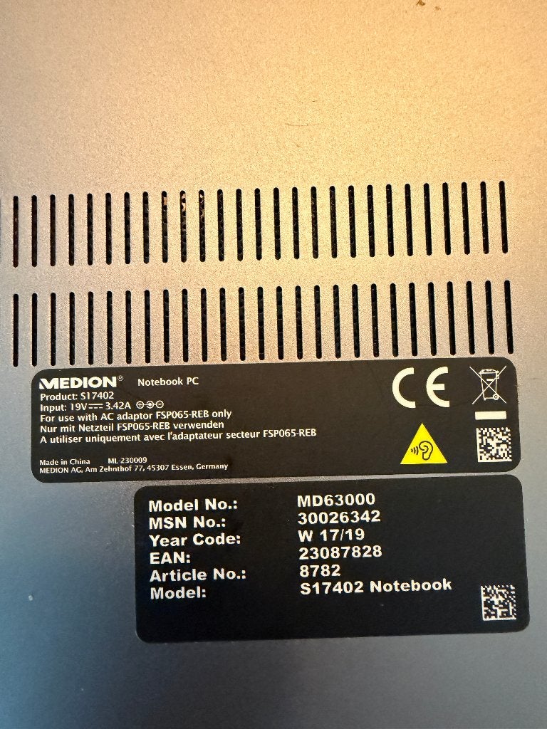 laptop medion, Ophalen of Verzenden, 15 inch