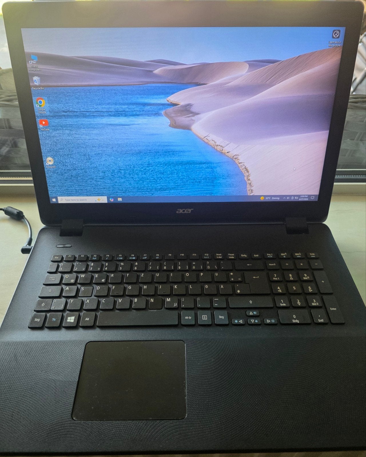 Acer laptop met SSD, Computers en Software, Windows Laptops, Ophalen, 17 inch of meer, 2 tot 3 Ghz, SSD