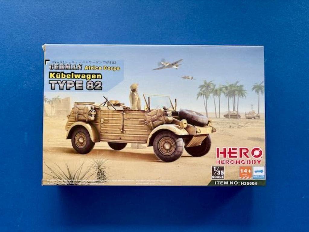 Hero	H35004	 Kübelwagen Type 82 Africa Corps	1/35, Verzenden, Nieuw, 1:32 tot 1:50, Italeri