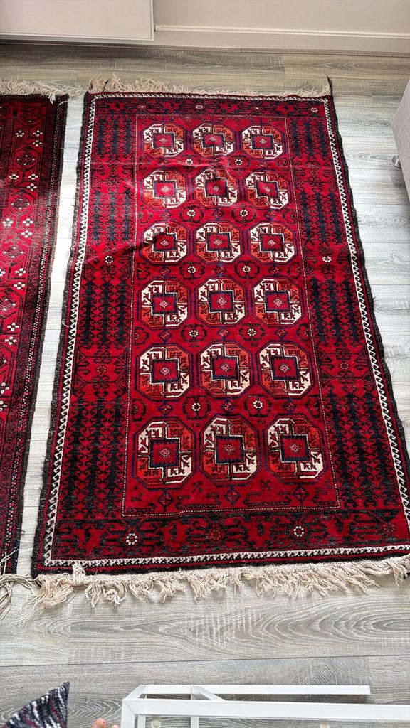 Prachtig handgeknoopt Perzisch tapijt, met patronen, Ophalen, Gebruikt, 100 tot 150 cm, 150 tot 200 cm