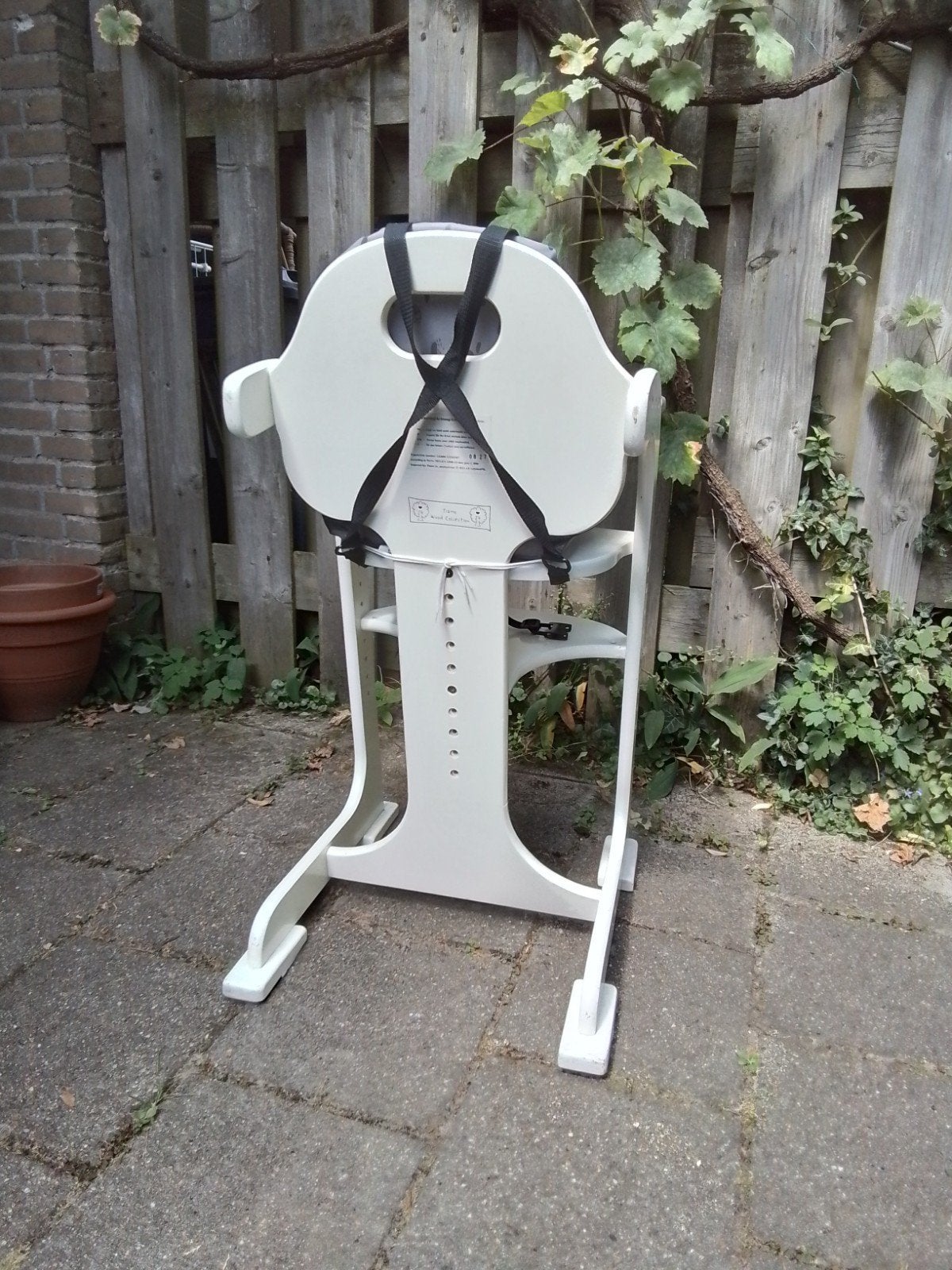 Houten kinderstoel - in hoogte verstelbaar, Kinderen en Baby's, Kinderstoelen, Gebruikt, Ophalen