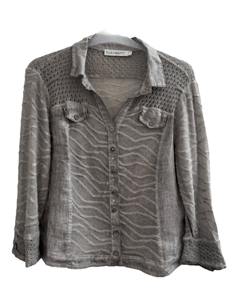 Elisa Cavaletti blouse L, Maat 38/40 (M), Ophalen of Verzenden, Zo goed als nieuw, Grijs