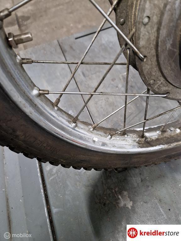 Kreidler RS Achterwiel met 160 mm Leleu naaf groot, Gebruikt, Kreidler, Ophalen of Verzenden, Kreidler