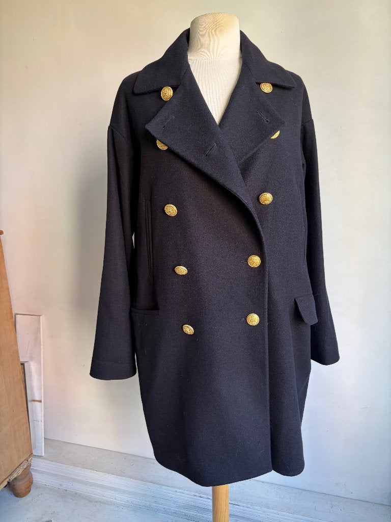 pauw jas donkerblauw maat 3 valt oversized, Kleding | Dames, Maat 42/44 (L), Pauw, Nieuw, Verzenden