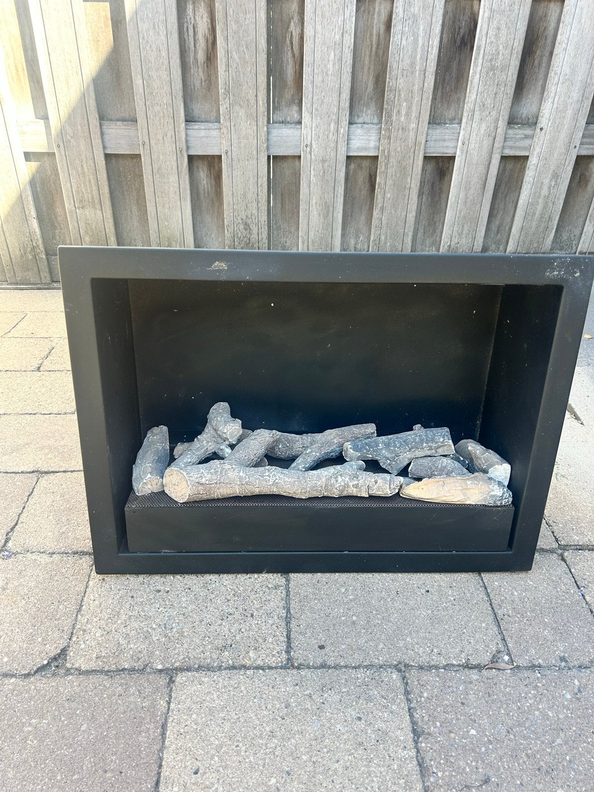 Bio-ethanol haard inclusief houtblokken 67x49, Huis en Inrichting, Ophalen, Gebruikt, Inbouwhaard, Overige soorten
