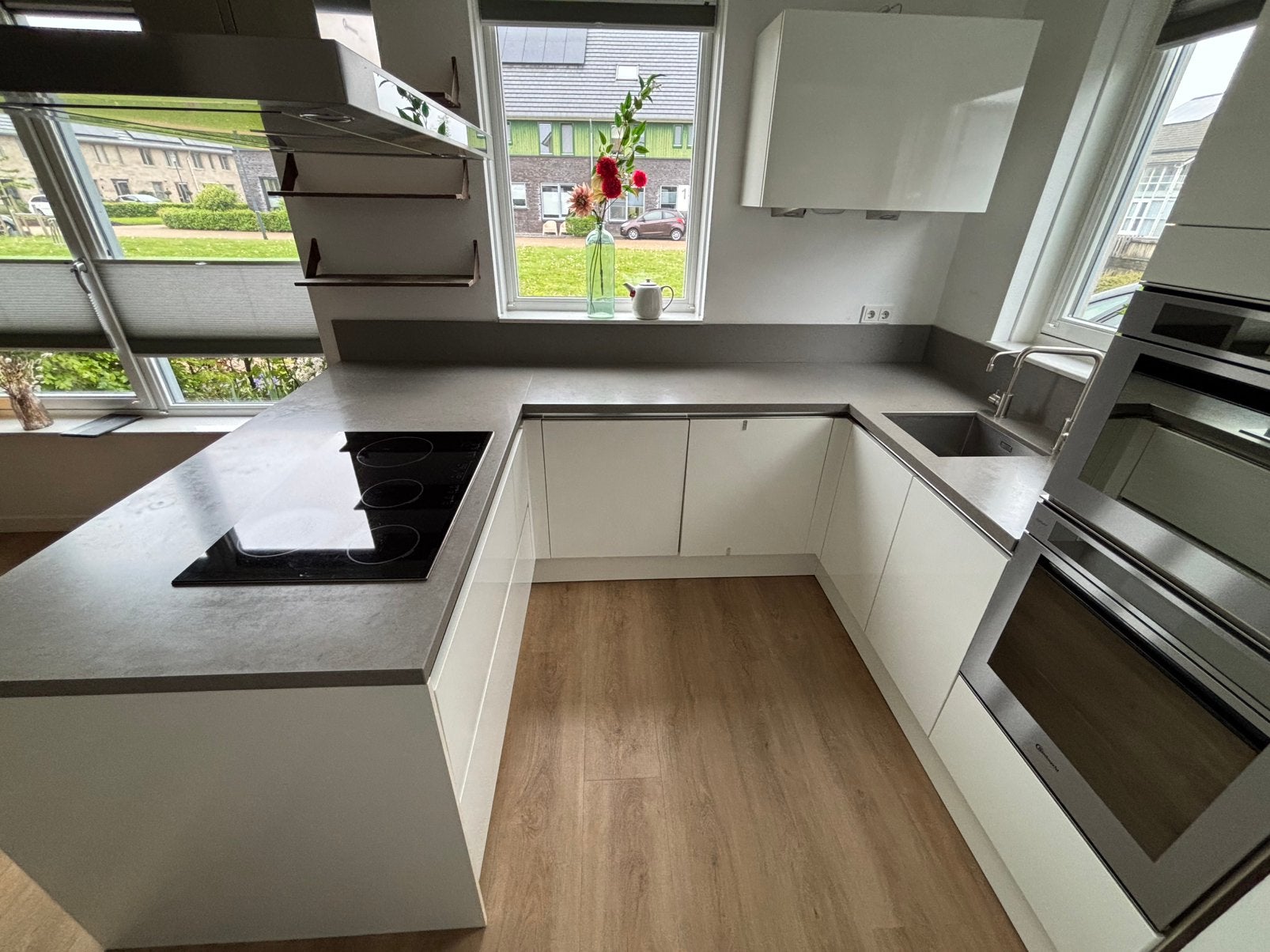 Aanrechtblad composiet te koop, Gebruikt, 150 tot 200 cm, Ophalen of Verzenden, Minder dan 100 cm