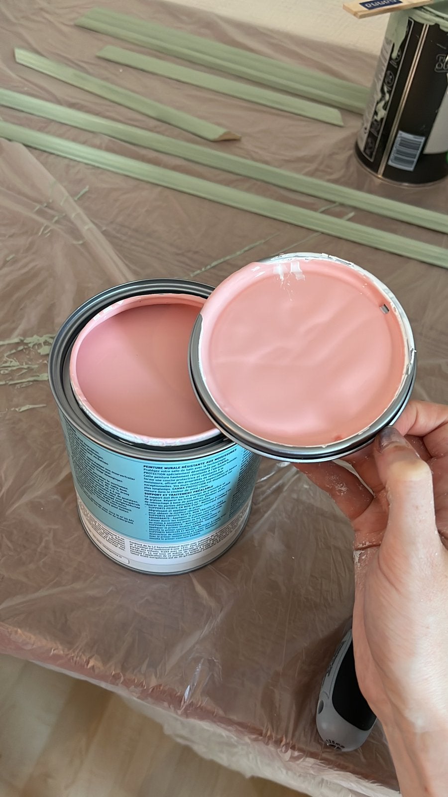 1 liter roze verf, Doe-het-zelf en Verbouw, Ophalen, Nieuw, Verf, Roze