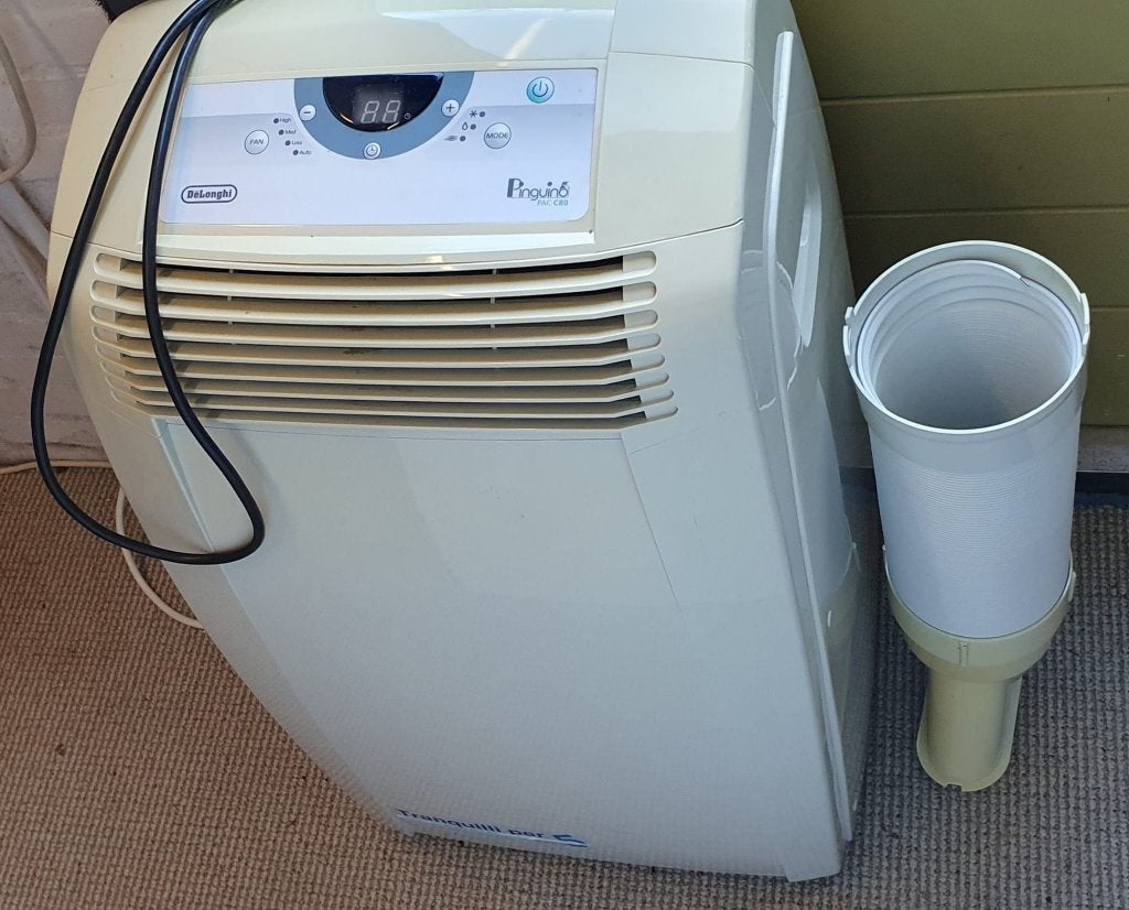 Mobiele airco. Delonghi 8.000btu, Witgoed en Apparatuur, Ophalen, Gebruikt, Minder dan 60 m³, Timer