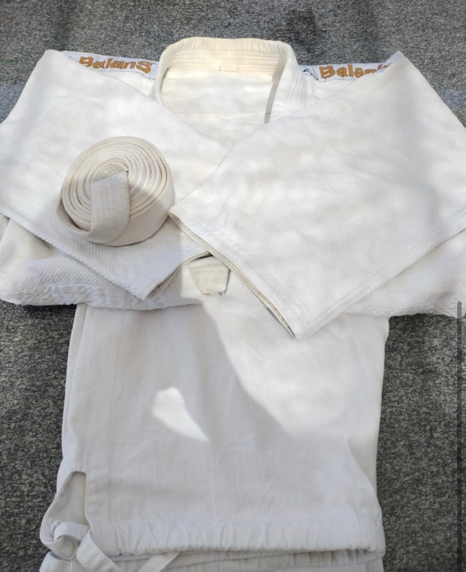 Wit Judo/Karate Pak - BalanS - Maat 180, Ophalen, Gebruikt, Judo, Vechtsportpak