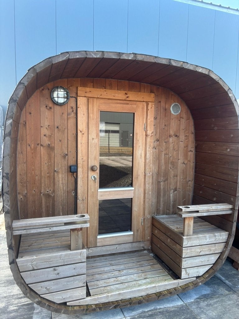 Demo Barrelsauna Thermohout | Compleet | OPRUIMPRIJS, Ophalen, 8431 NA, Buurstede 17, Wellness4Fun, Fins of Traditioneel