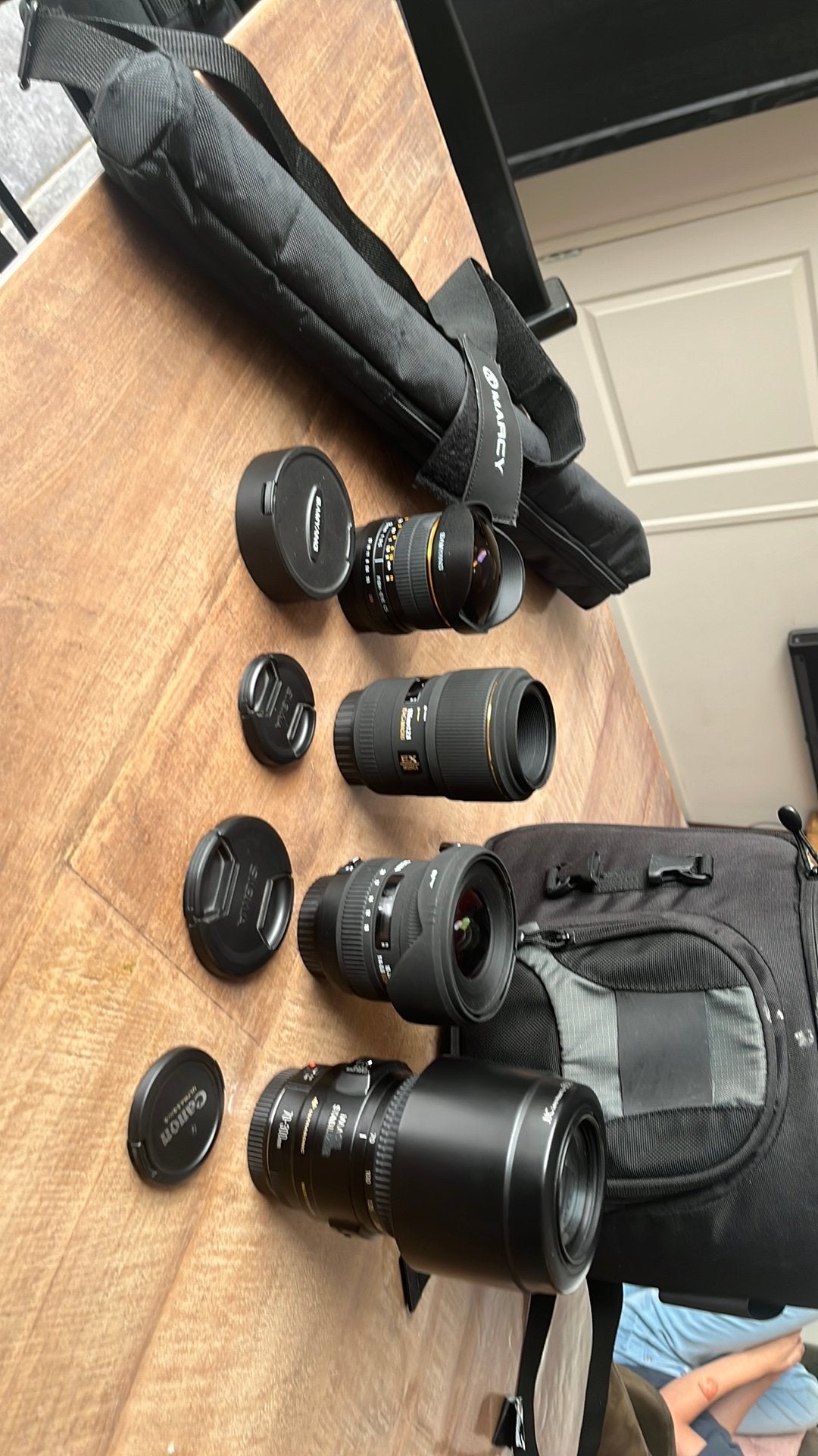Canon lensenset – Sigma 10-20, 105 Macro, 70-300 + Samyang, Ophalen of Verzenden, Zo goed als nieuw, Canon EF, Telelens