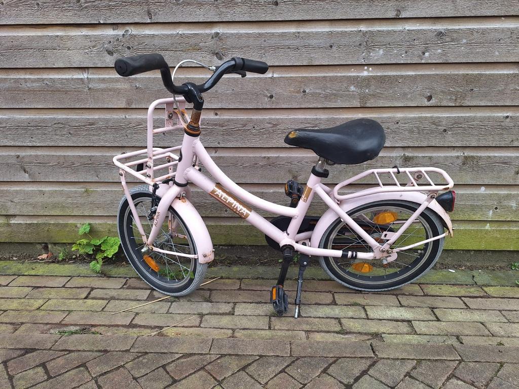 Roze Alpina kinderfiets €15, Fietsen en Brommers, Fietsen | Kinderfietsjes, Ophalen, Gebruikt, Minder dan 16 inch