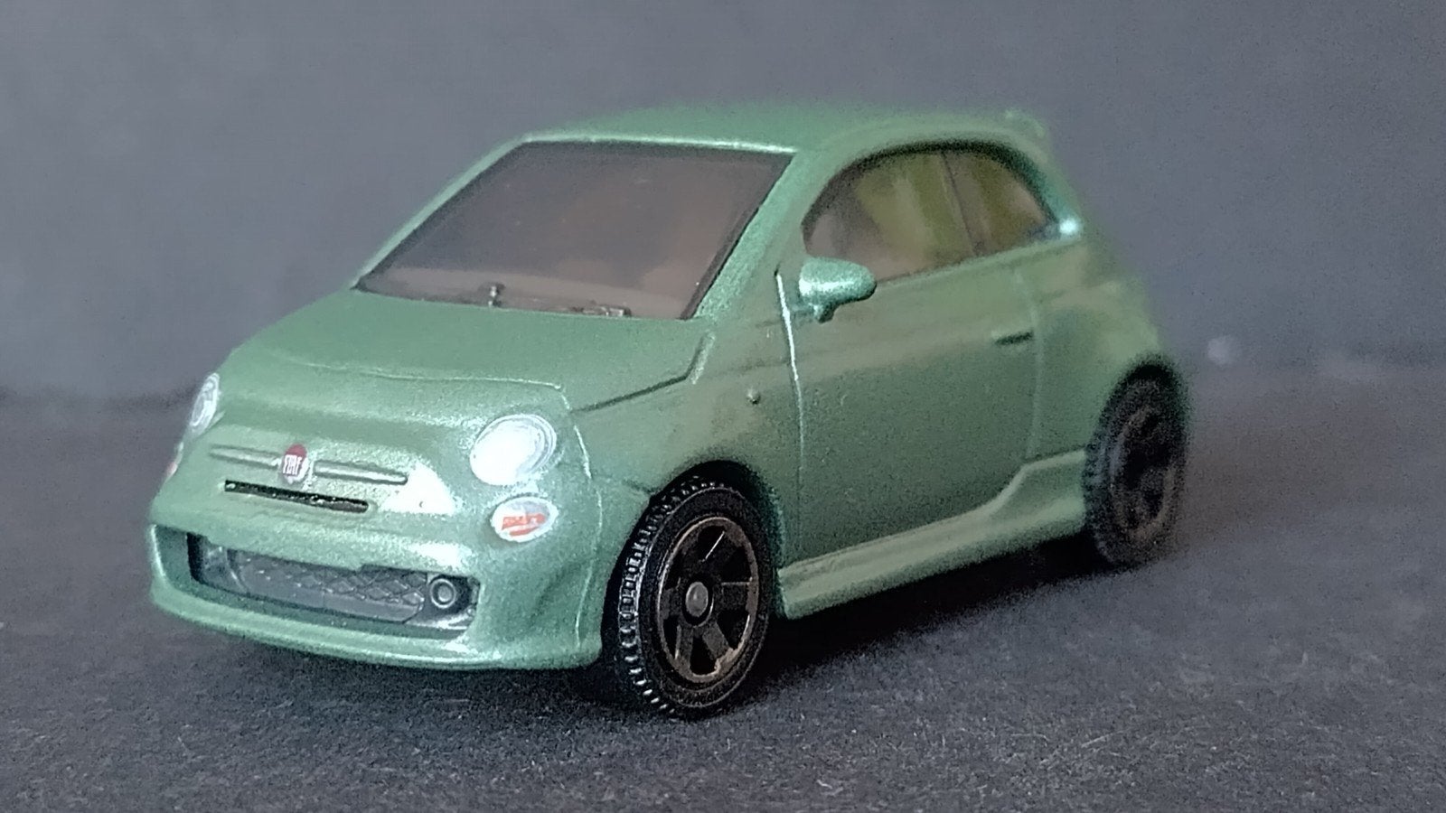 Fiat 500 Turbo green 1:64 3inch Matchbox Pol, Auto, Verzenden, ., Nieuw