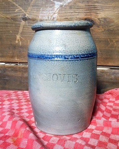 Ansjovis Keulse Pot Gestempeld Zoutglazuur., Antiek en Kunst, Ophalen of Verzenden