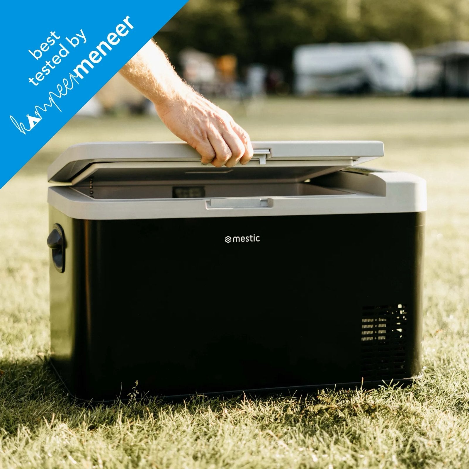 Compressor Koelbox Mestic 35 L TE HUUR | Koelt en vriest, Ophalen, Zo goed als nieuw, Koelbox, Compressor