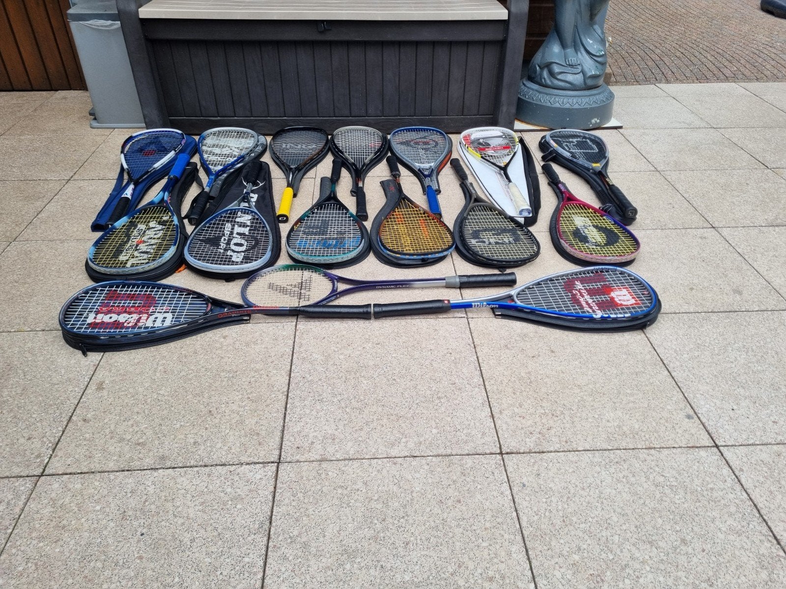 Squash rackets, Ophalen