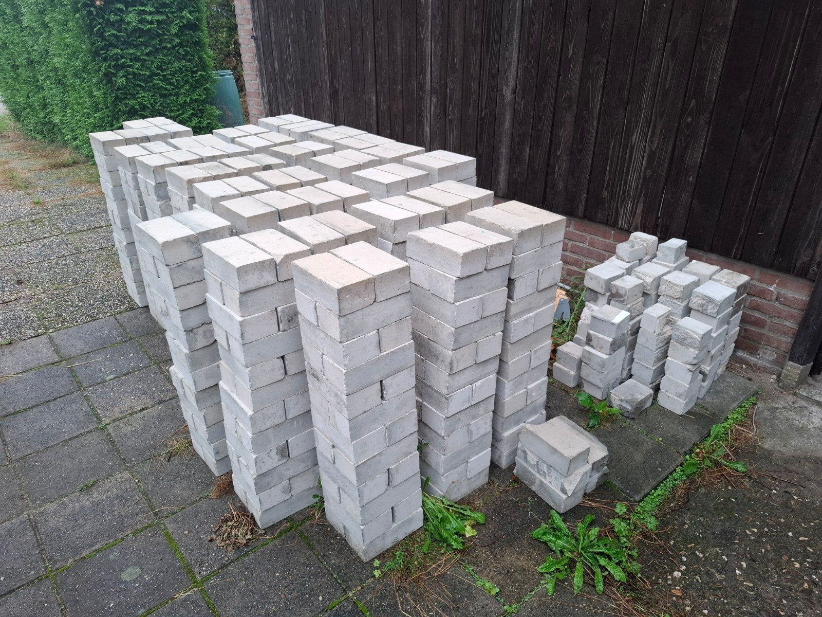 773 Kalkzandsteen metselblokken Amstelformaat, Doe-het-zelf en Verbouw, Ophalen, Gebruikt, Kalkzandstenen