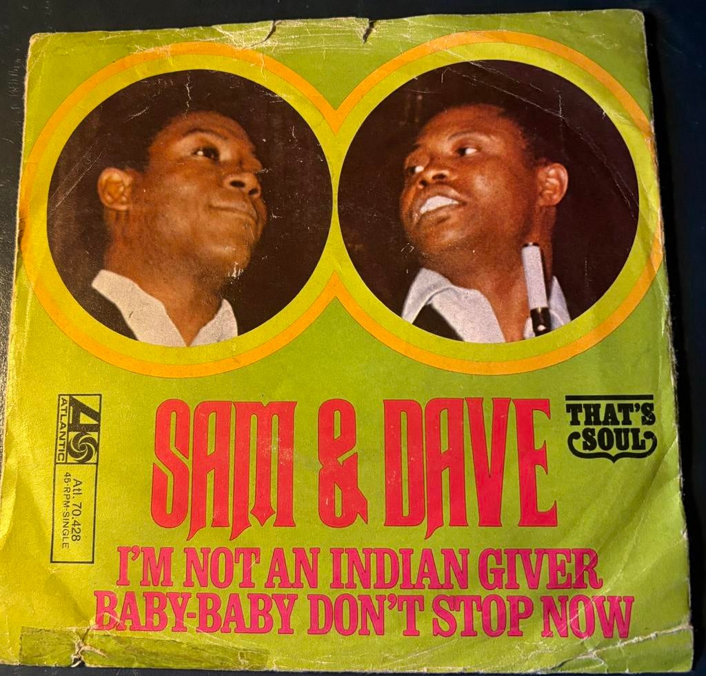 Sam & Dave - I‘m not an indian giver, Cd's en Dvd's, Vinyl | R&B en Soul, Ophalen of Verzenden, Gebruikt, 7 inch