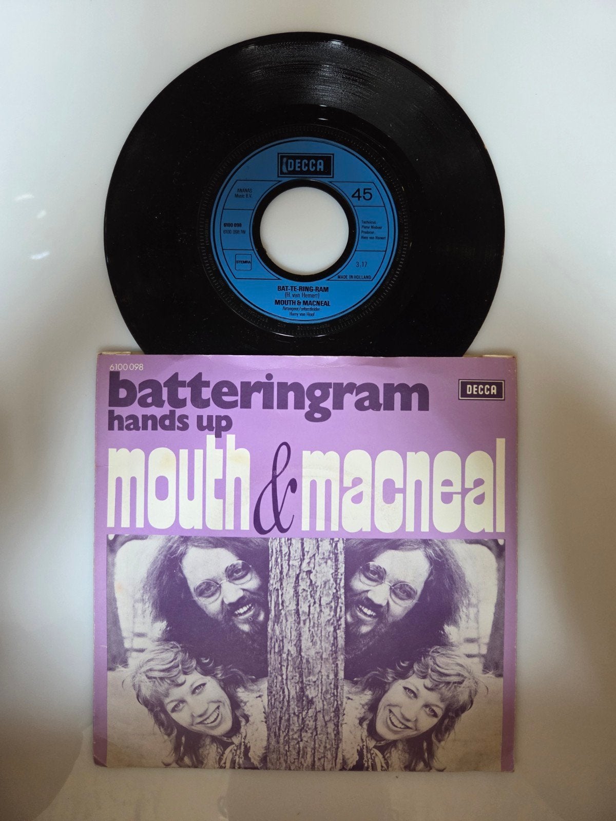 Mouth & MacNeal - Bat-te-ring-ram, Cd's en Dvd's, Ophalen of Verzenden, Gebruikt, 7 inch, Pop