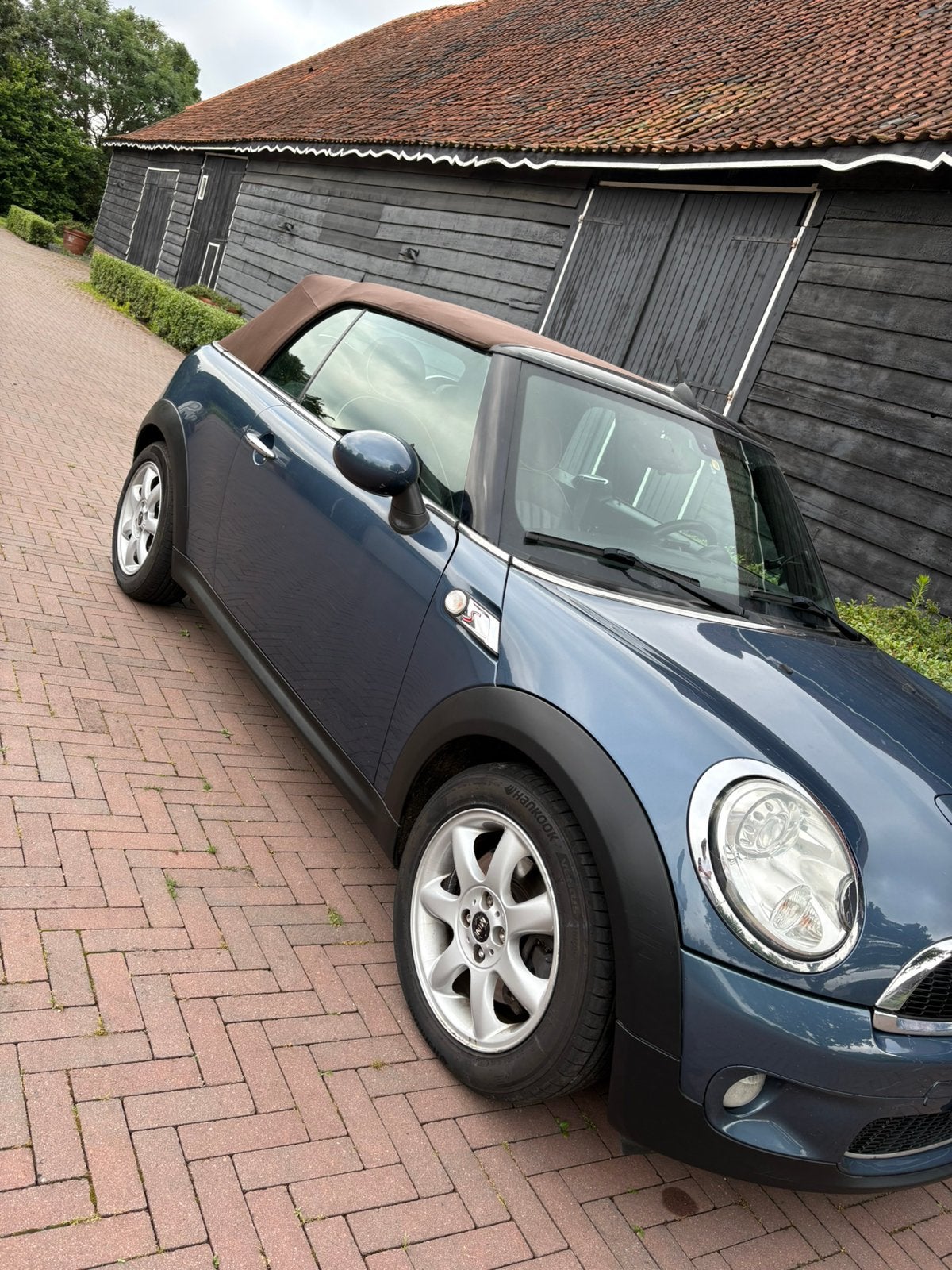 Mini 1.6 Cooper S Cabrio 2009 Blauw, Auto's, Mini, Voorwielaandrijving, 4 cilinders, Cabriolet, Leder