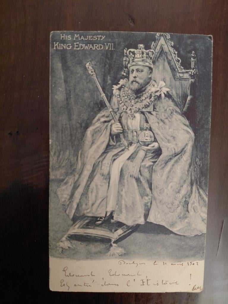 KING  EDWARD  VII, Ophalen of Verzenden, Gebruikt, Buitenland, Kaart, Foto of Prent